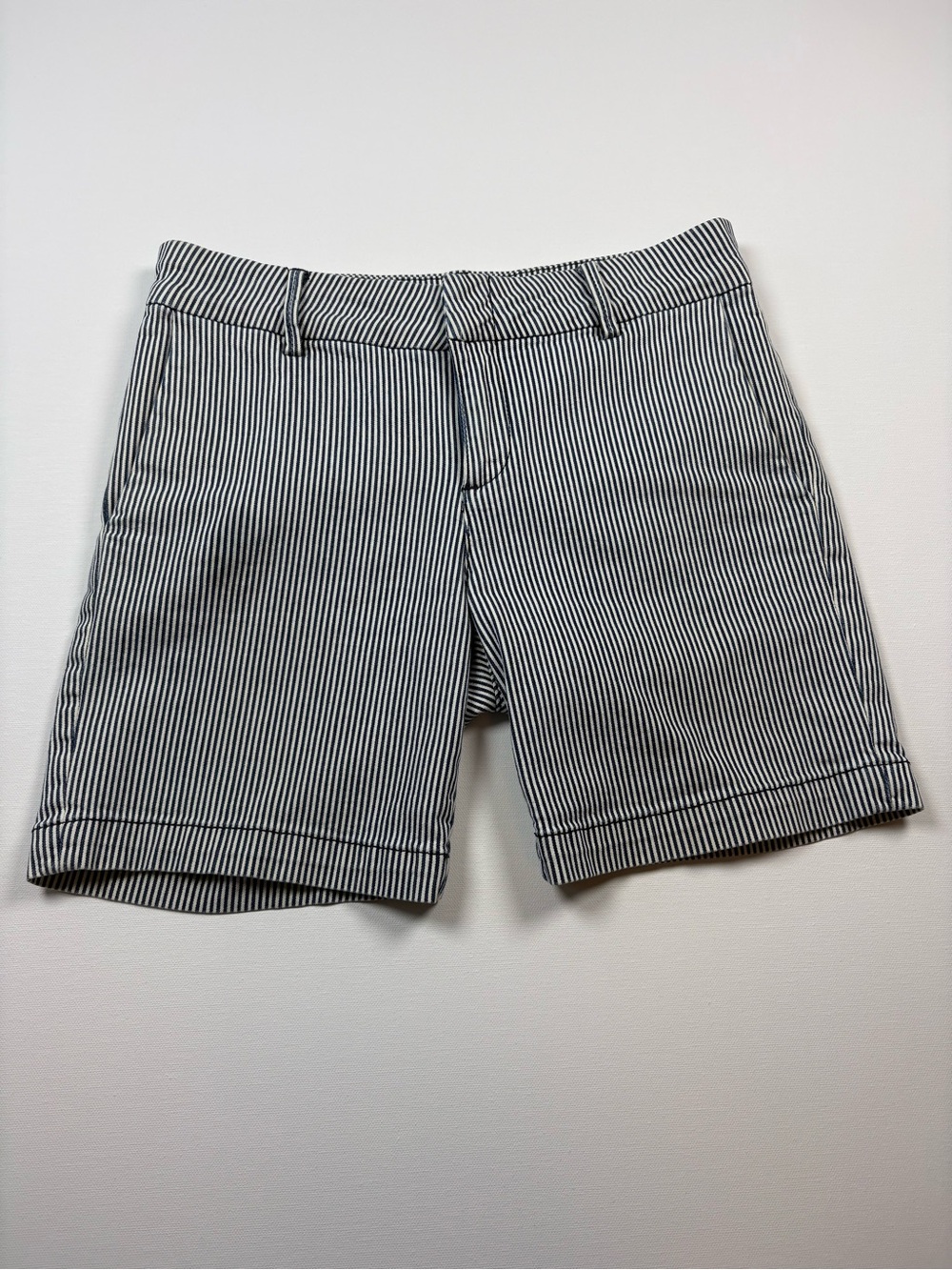 Kut from the Kloth Black and White Striped Bermuda Shorts